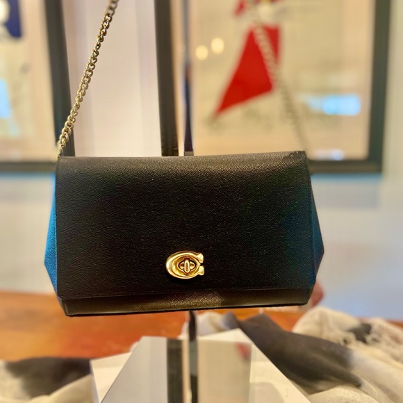 Coach Black Chain Shoulder Bag - Picture 9 of 11